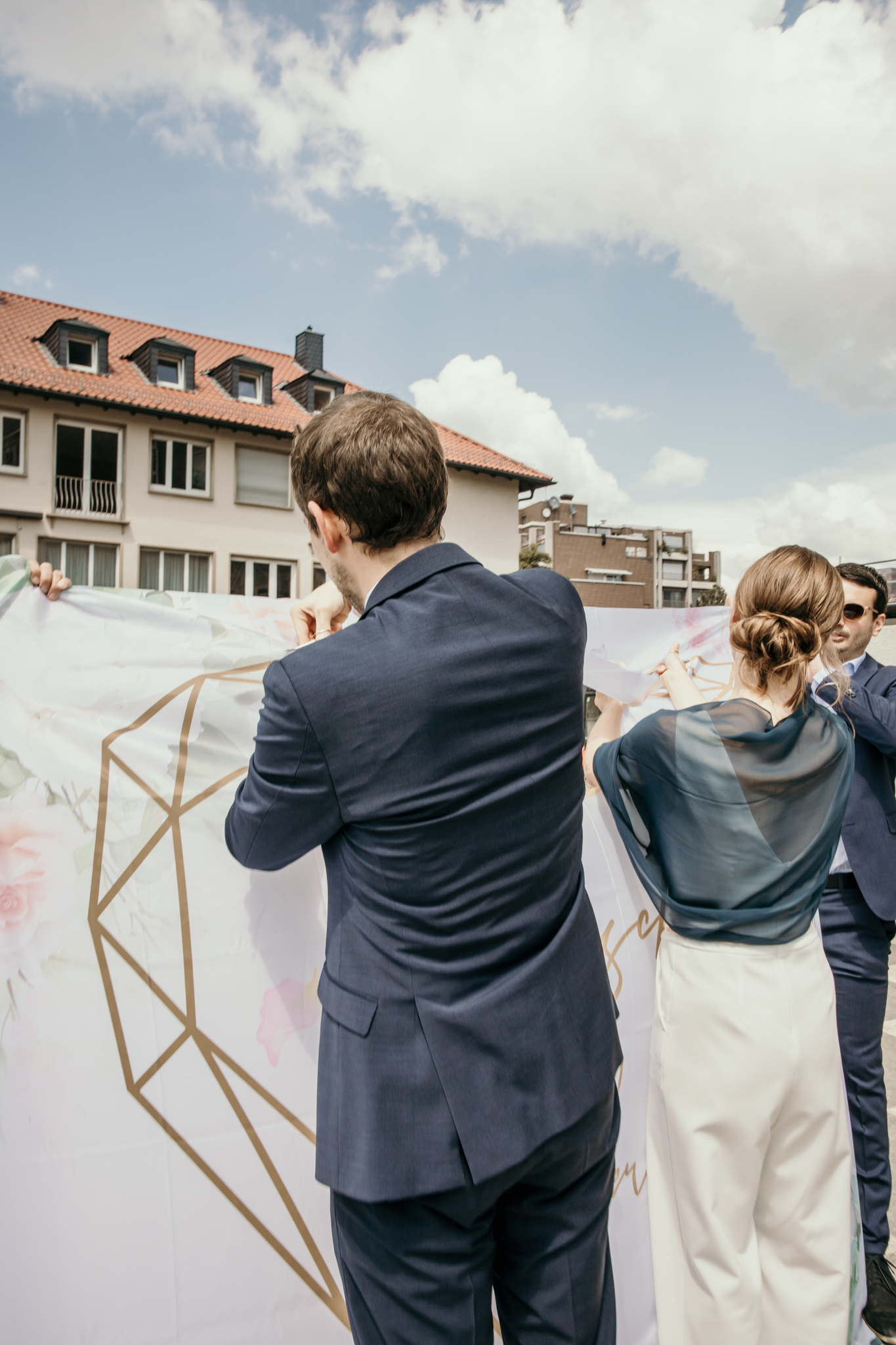 Hochzeit Hochzeitsturm Darmstadt Brautpaar